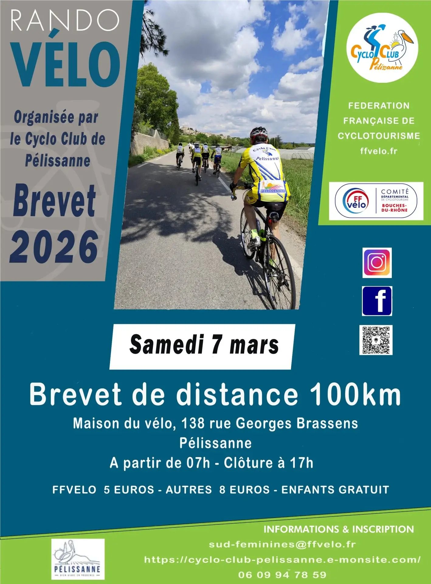 Cc pelissanne brevet 100km 07 03 2026
